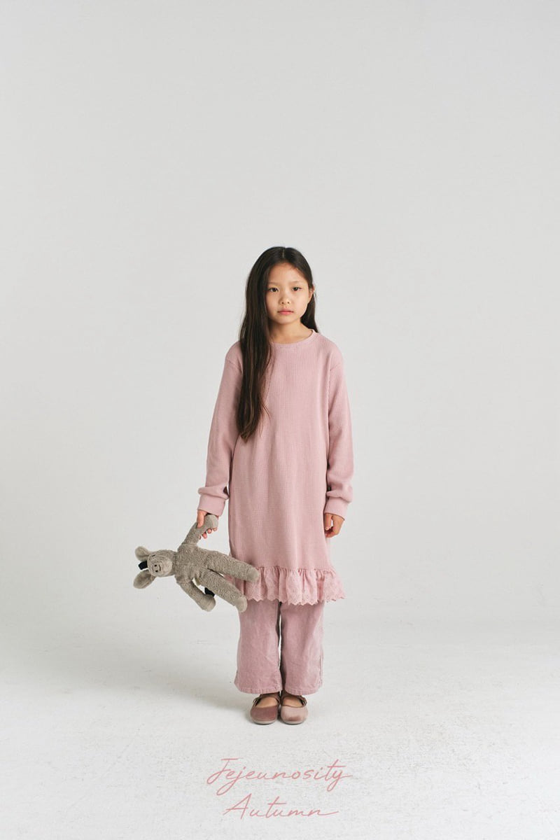 Jejeunosity - Korean Children Fashion - #childofig - Waffle Ray One-piece - 6