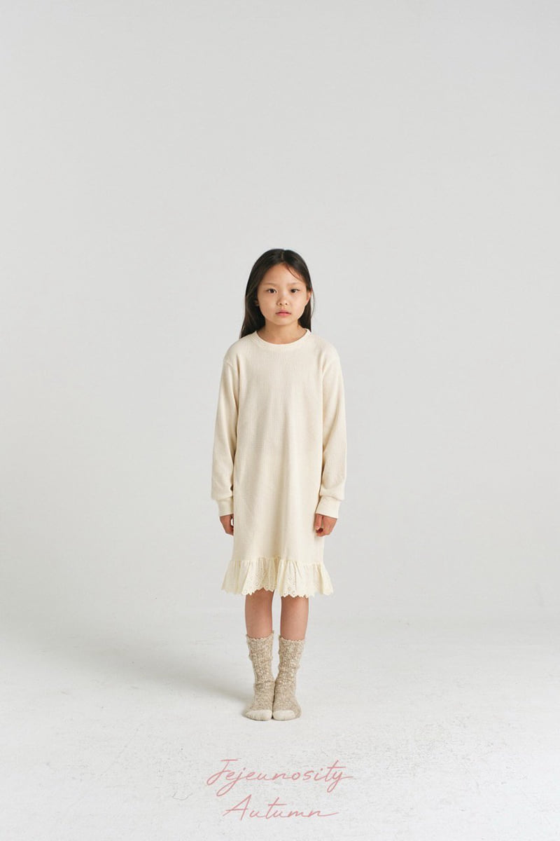 Jejeunosity - Korean Children Fashion - #designkidswear - Waffle Ray One-piece - 8