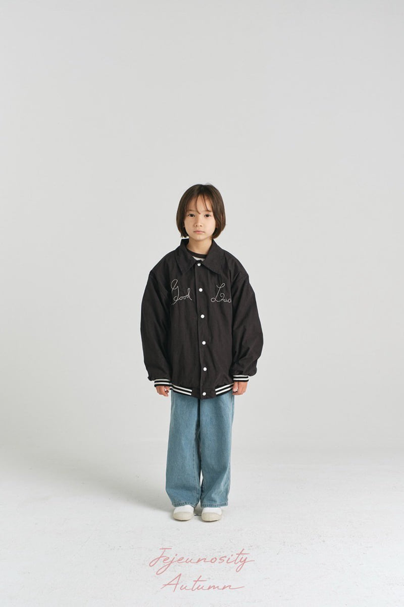 Jejeunosity - Korean Children Fashion - #childrensboutique - Snack Varsity Jacket Kids - 4