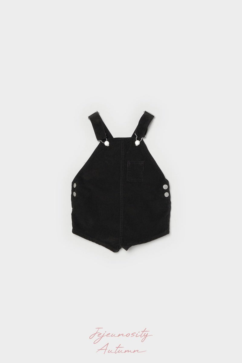 Jejeunosity - Korean Children Fashion - #discoveringself - Golden Berry Short Overalls - 3