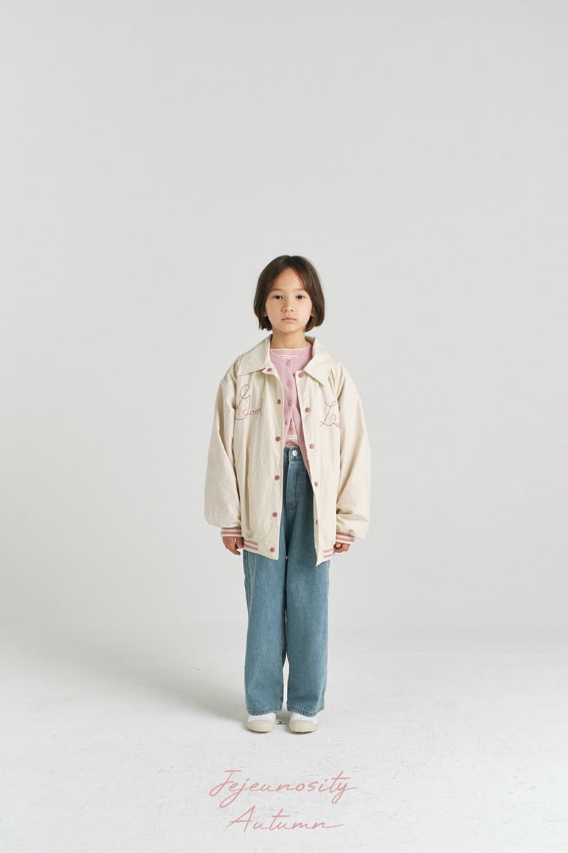 Jejeunosity - Korean Children Fashion - #fashionkids - Snack Varsity Jacket Junior - 5