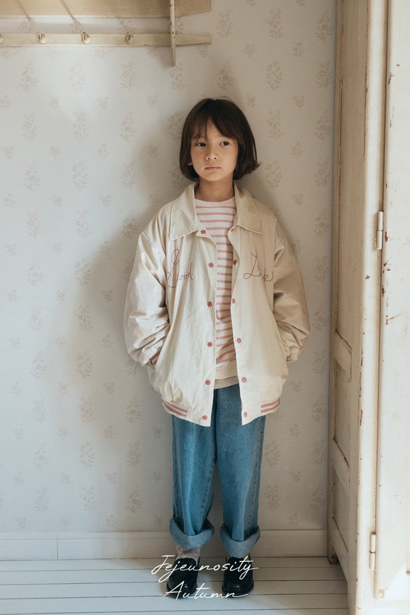 Jejeunosity - Korean Children Fashion - #littlefashionista - Snack Varsity Jacket Kids - 11