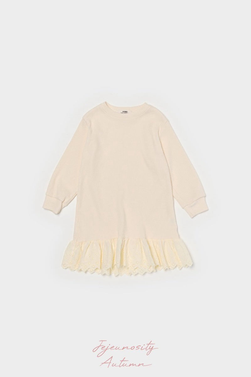 Jejeunosity - Korean Children Fashion - #minifashionista - Waffle Ray One-piece - 3