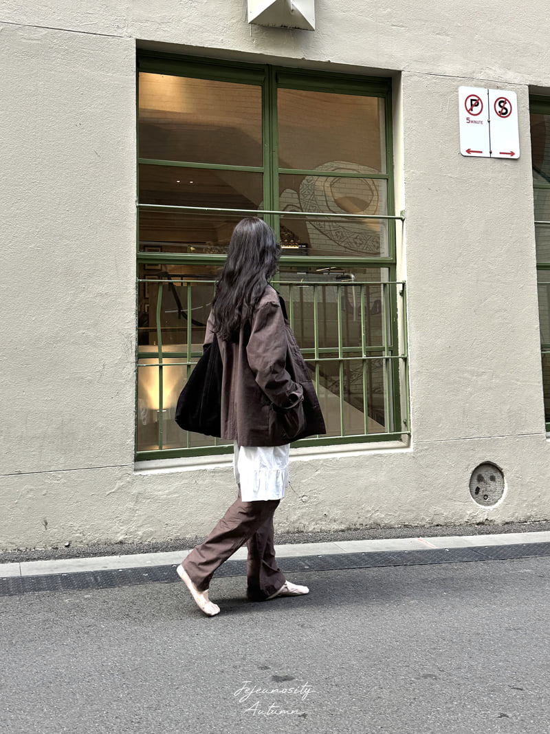 Jejeunosity - Korean Women Fashion - #womensfashion - Brown Pants - 5