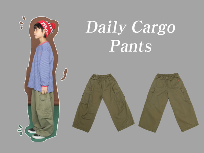 Jenny Basic - Korean Children Fashion - #discoveringself - Daily Cargo Pants 