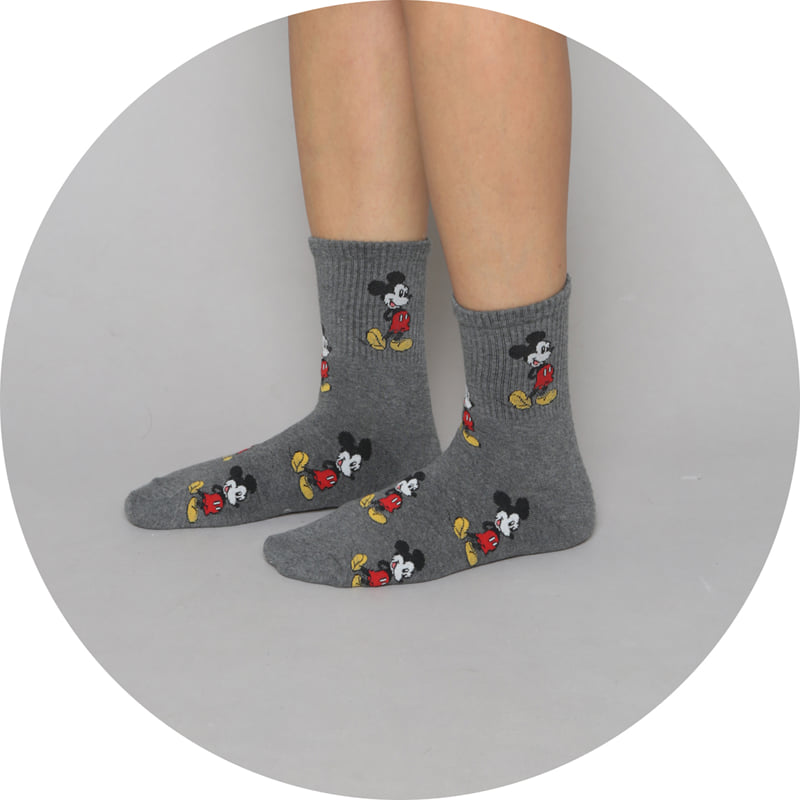 Jenny Basic - Korean Children Fashion - #kidsshorts - Pattern Mickey Socks - 8