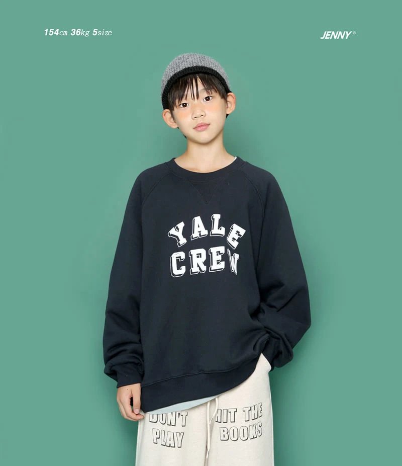 Jenny Basic - Korean Children Fashion - #kidsshorts - Yale Sweatshirt - 2