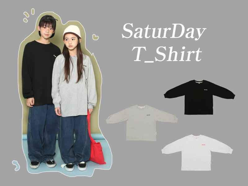 Jenny Basic - Korean Children Fashion - #kidsshorts - Saturday Tee