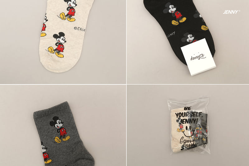 Jenny Basic - Korean Children Fashion - #littlefashionista - Pattern Mickey Socks - 12