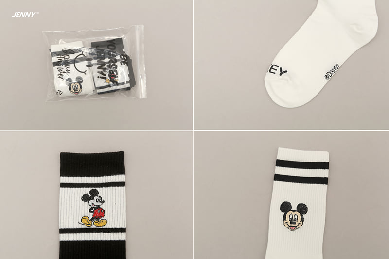Jenny Basic - Korean Children Fashion - #prettylittlegirls - Mickey Long Socks - 12
