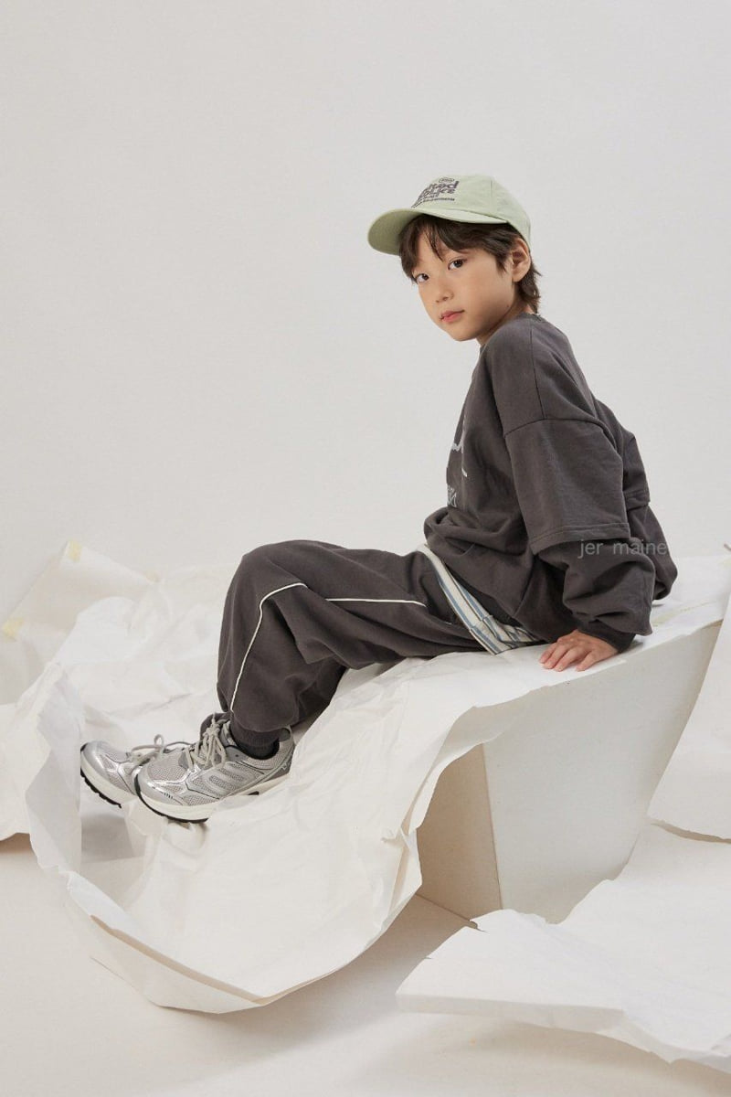 Jermaine - Korean Children Fashion - #Kfashion4kids - Piping Cuff Pants - 10