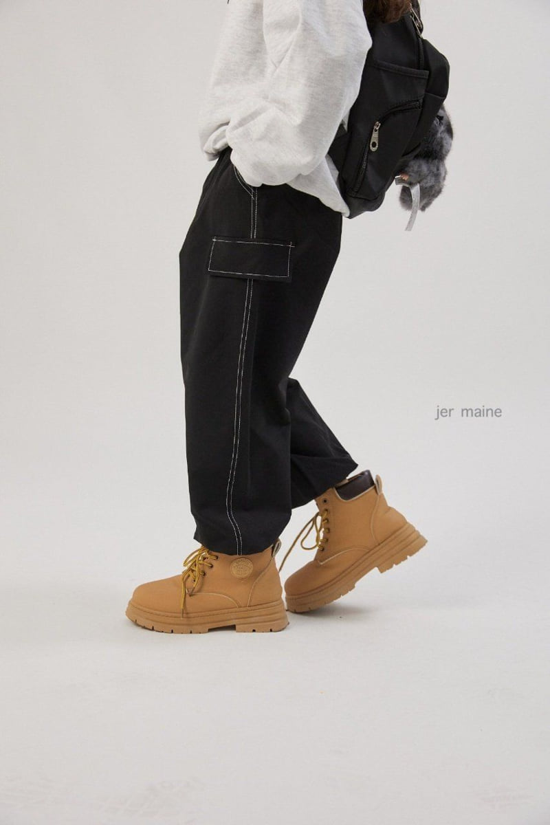 Jermaine - Korean Children Fashion - #childrensboutique - Stitch Jogger Pants - 11