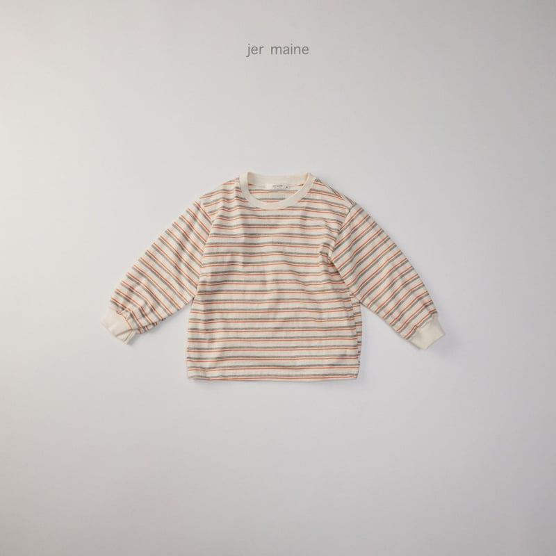 Jermaine - Korean Children Fashion - #designkidswear - Flip Striped Tee - 5
