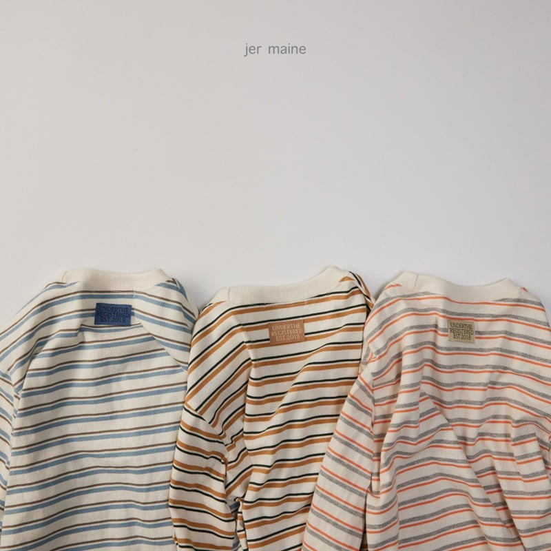 Jermaine - Korean Children Fashion - #kidsshorts - Flip Striped Tee - 8
