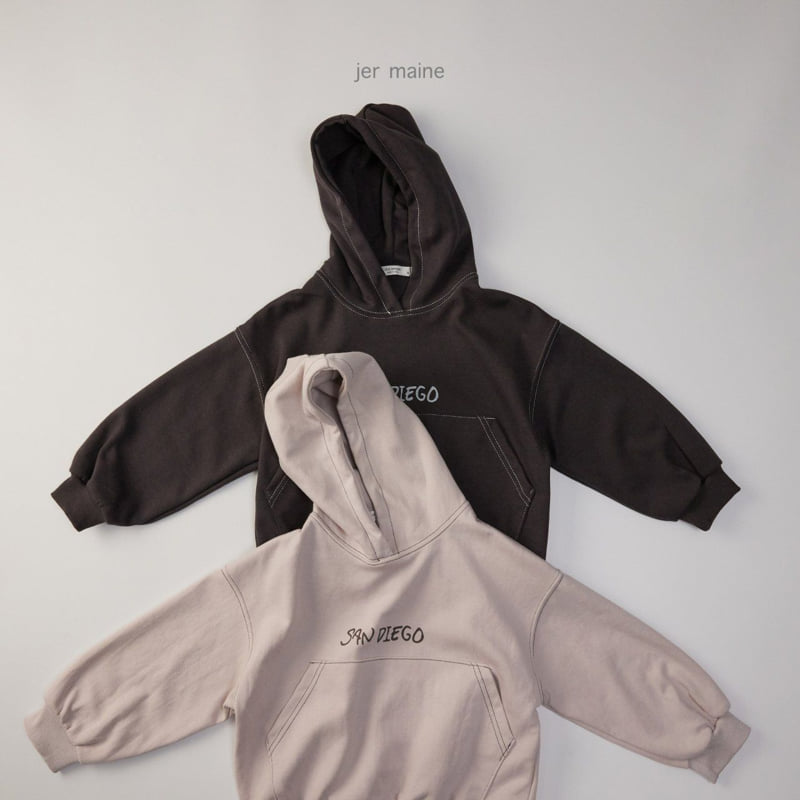 Jermaine - Korean Children Fashion - #littlefashionista - Sandy Hooded Tee - 6