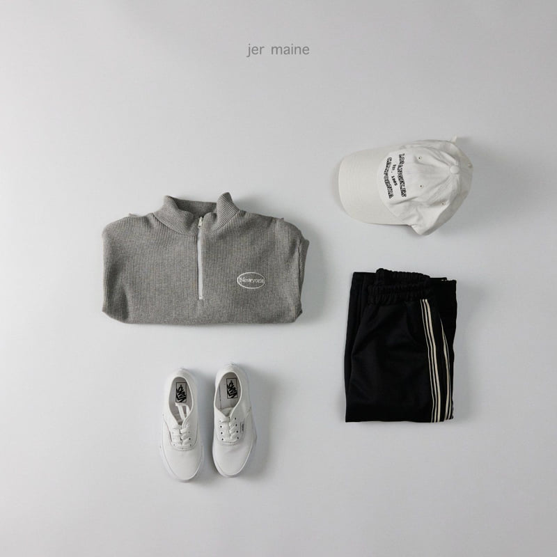 Jermaine - Korean Children Fashion - #magicofchildhood - New York Waffle Zip-Up Tee - 5