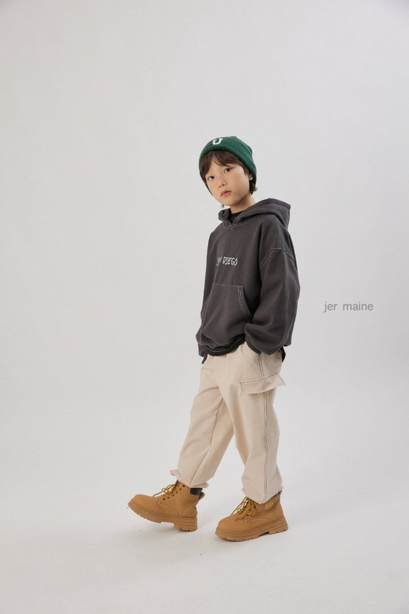 Jermaine - Korean Children Fashion - #todddlerfashion - Sandy Hooded Tee - 10