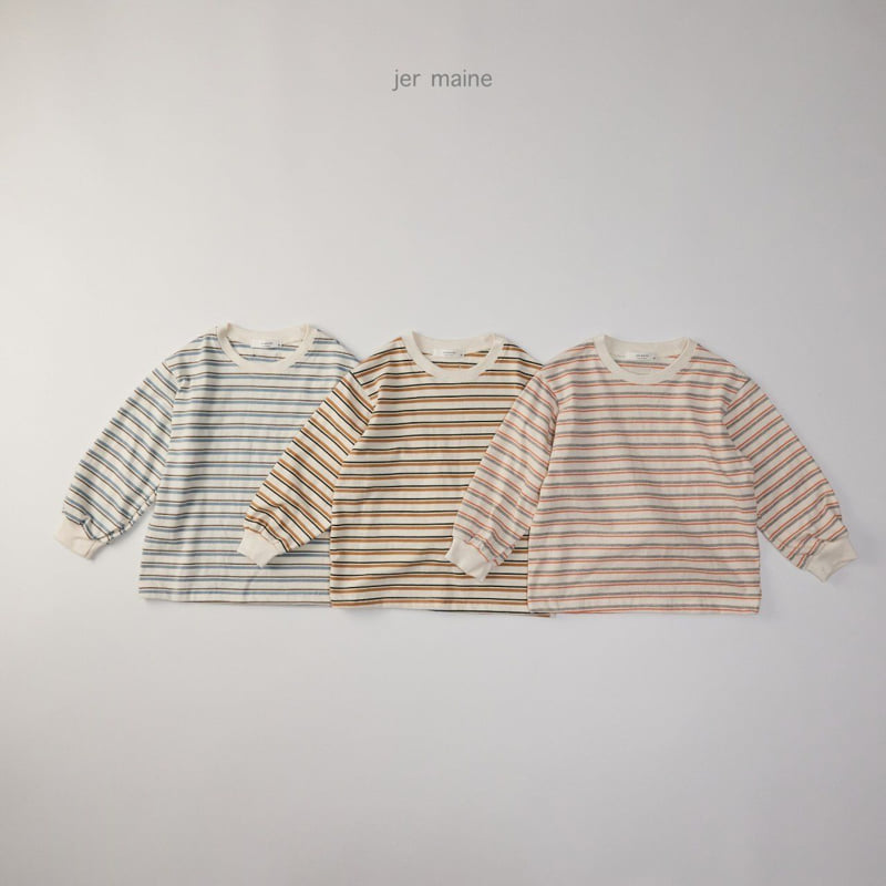 Jermaine - Korean Children Fashion - #toddlerclothing - Flip Striped Tee