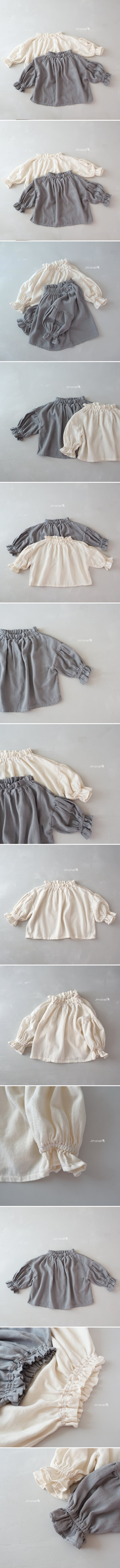 Jm Snail - Korean Children Fashion - #childrensboutique - Lana Frill Banding Blouse