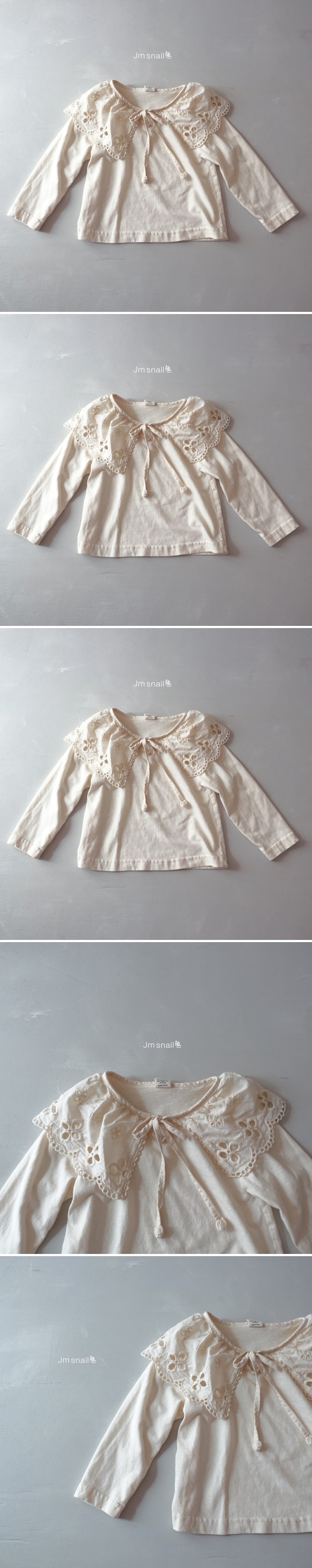 Jm Snail - Korean Children Fashion - #kidsshorts - Lace Cape Tee