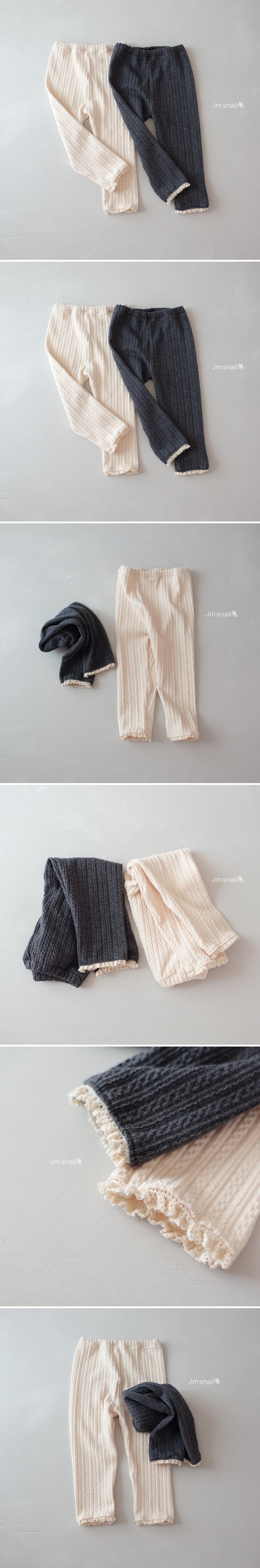 Jm Snail - Korean Children Fashion - #kidsshorts - Bunny Jacquard Leggings
