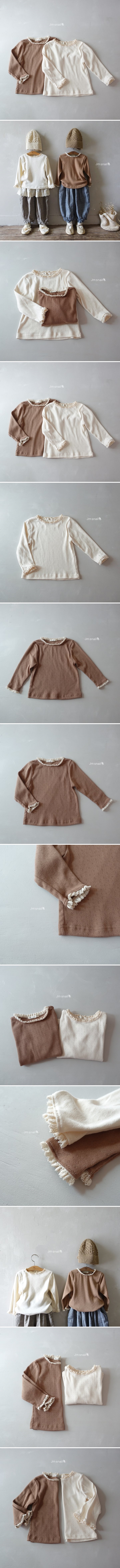 Jm Snail - Korean Children Fashion - #littlefashionista - Emilia Eyelet Tee