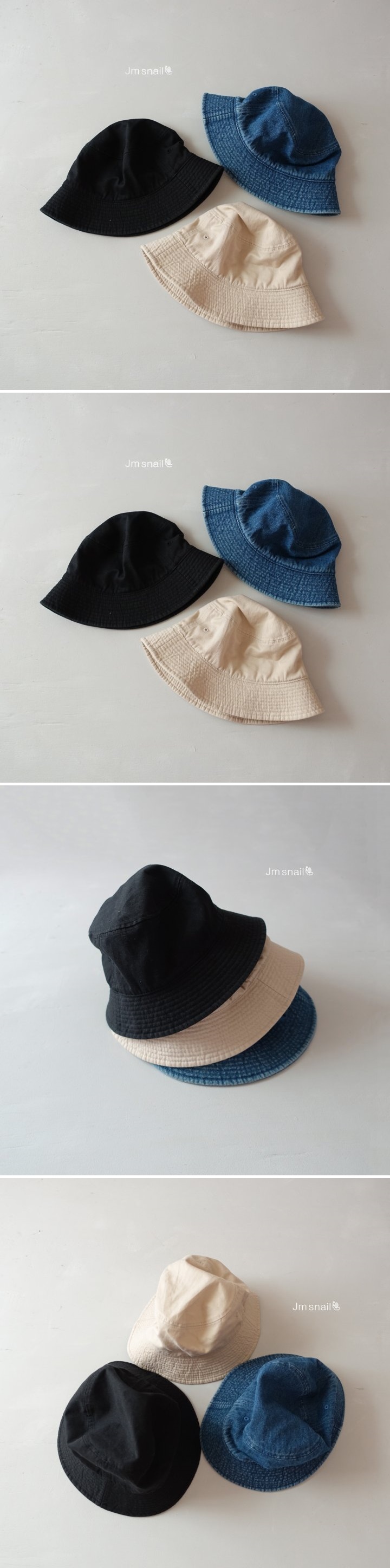 Jm Snail - Korean Children Fashion - #littlefashionista - Denim Bucket Hat