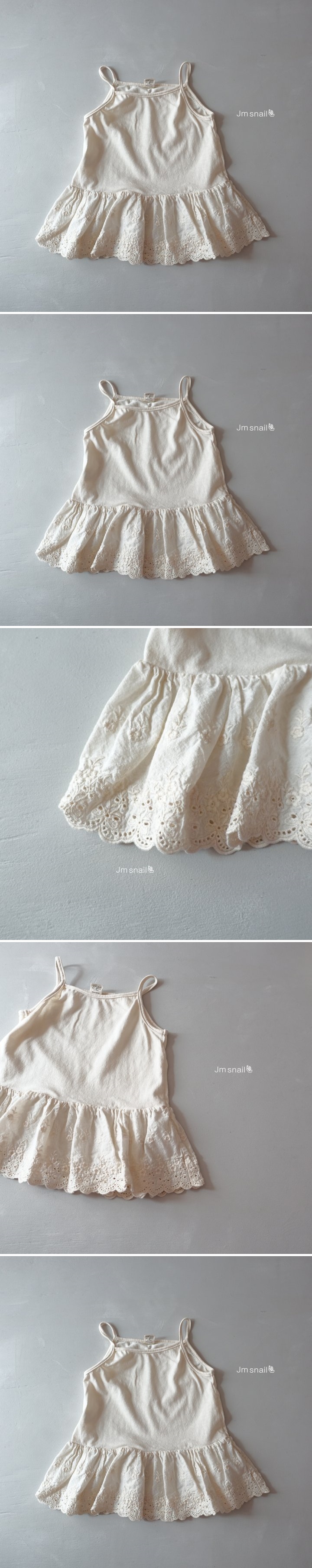 Jm Snail - Korean Children Fashion - #magicofchildhood - Inner Lace Strap Sleeveless