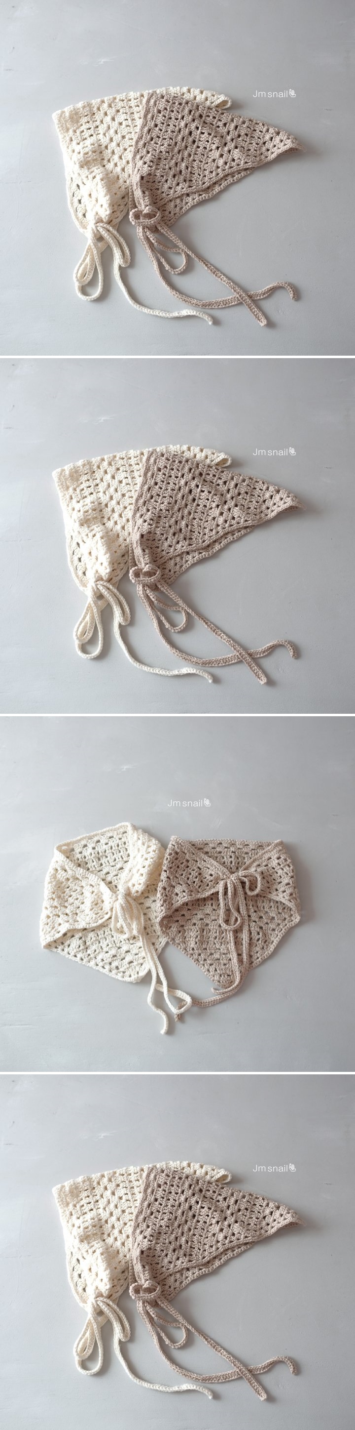 Jm Snail - Korean Children Fashion - #magicofchildhood - Crochet Kerchief