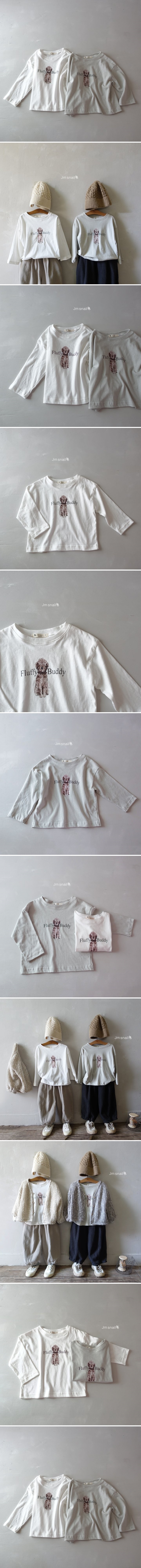 Jm Snail - Korean Children Fashion - #minifashionista - Puppy Graphic Tee
