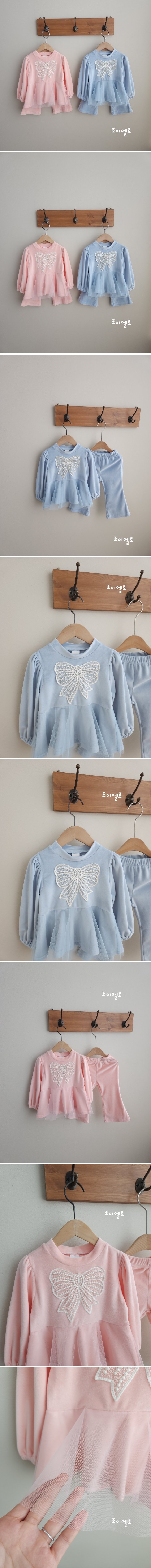 Joy ello - Korean Children Fashion - #fashionkids - Velour Shasha Set