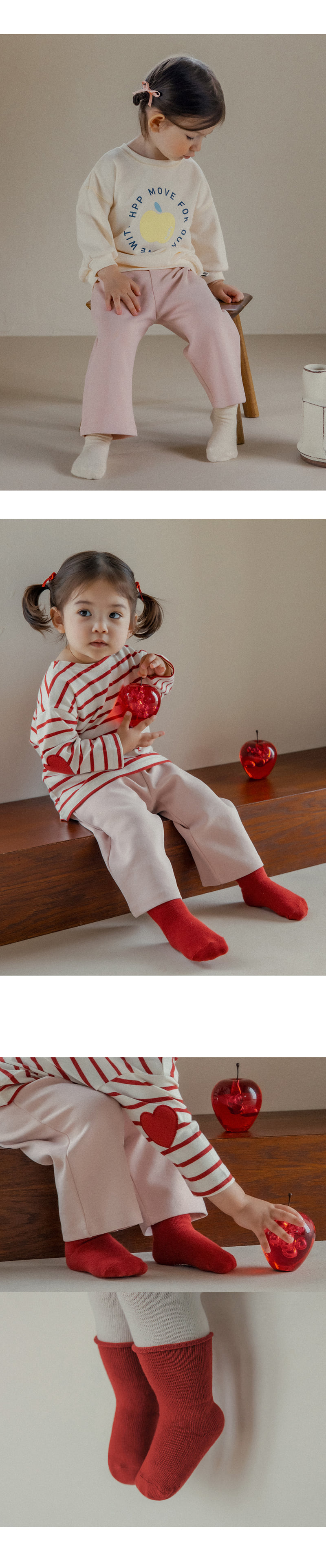 Kids Clara - Korean Baby Fashion - #babyfever - Joy Rolling Baby Socks - 4