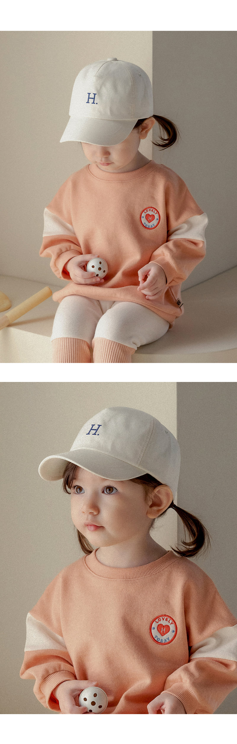 Kids Clara - Korean Baby Fashion - #babygirlfashion - Herring Ball Cap - 3