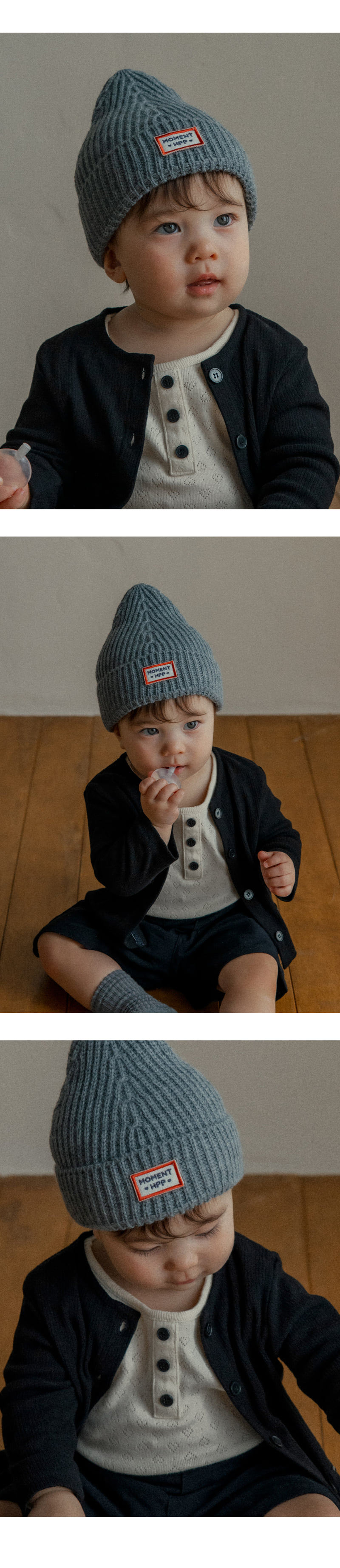 Kids Clara - Korean Baby Fashion - #babygirlfashion - Miles Knit Baby Beanie - 2