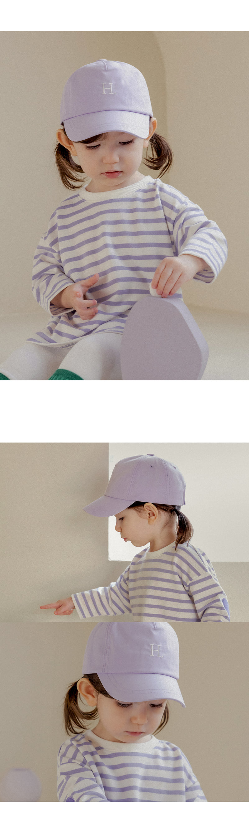 Kids Clara - Korean Baby Fashion - #babygirlfashion - Herring Ball Cap - 4
