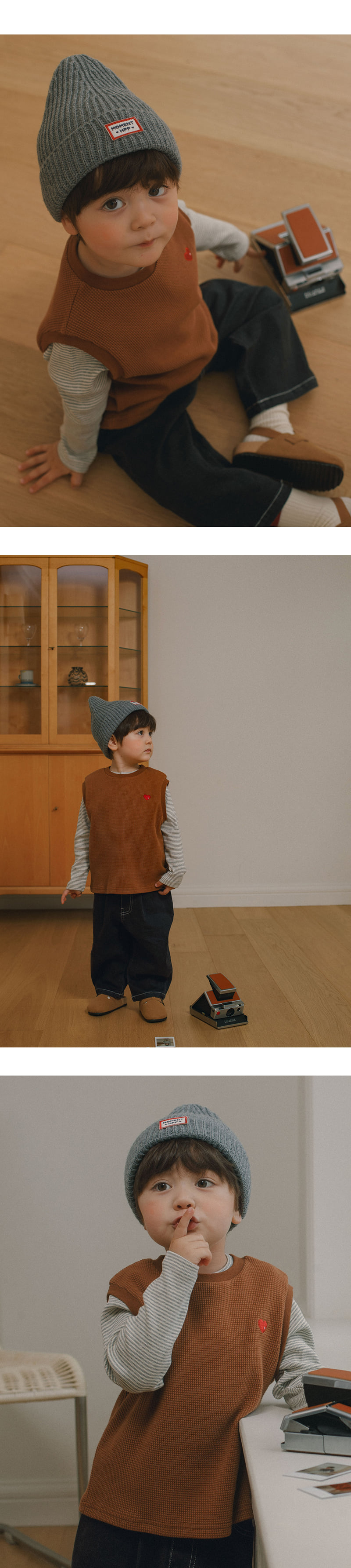 Kids Clara - Korean Baby Fashion - #babylifestyle - Miles Knit Baby Beanie - 4