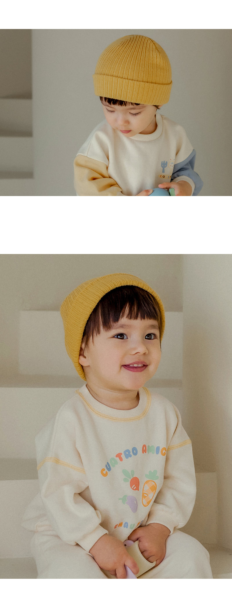 Kids Clara - Korean Baby Fashion - #babyoutfit - Style Ribbed Beanie - 6