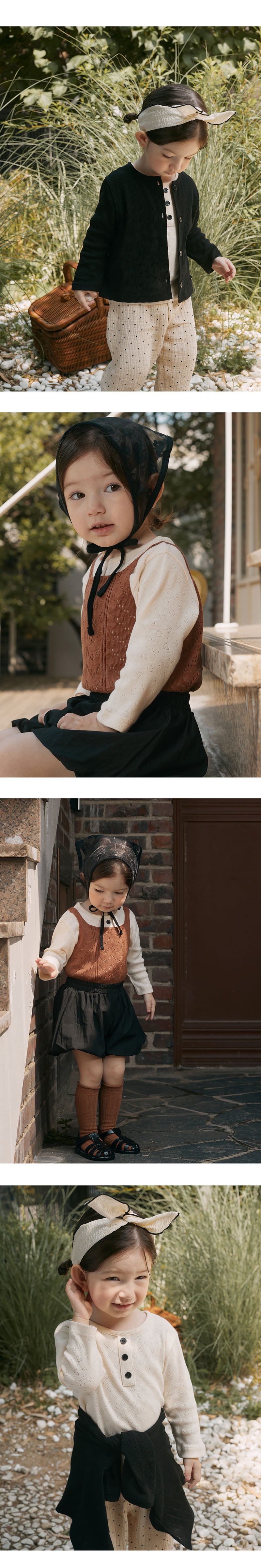 Kids Clara - Korean Baby Fashion - #babyoutfit - Maybell Eyelet Tee - 2