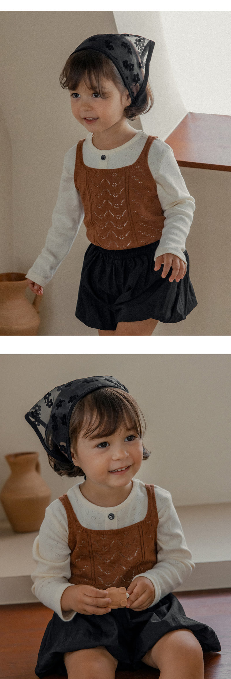 Kids Clara - Korean Baby Fashion - #babywear - Pico Balloon Skirted Pants - 4