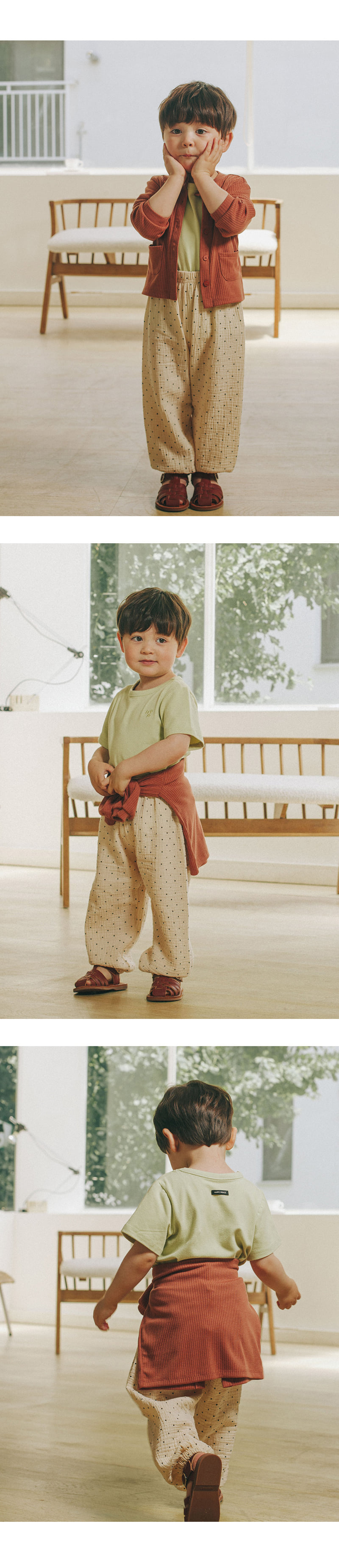 Kids Clara - Korean Baby Fashion - #babywear - Ginger Dot Pants - 4