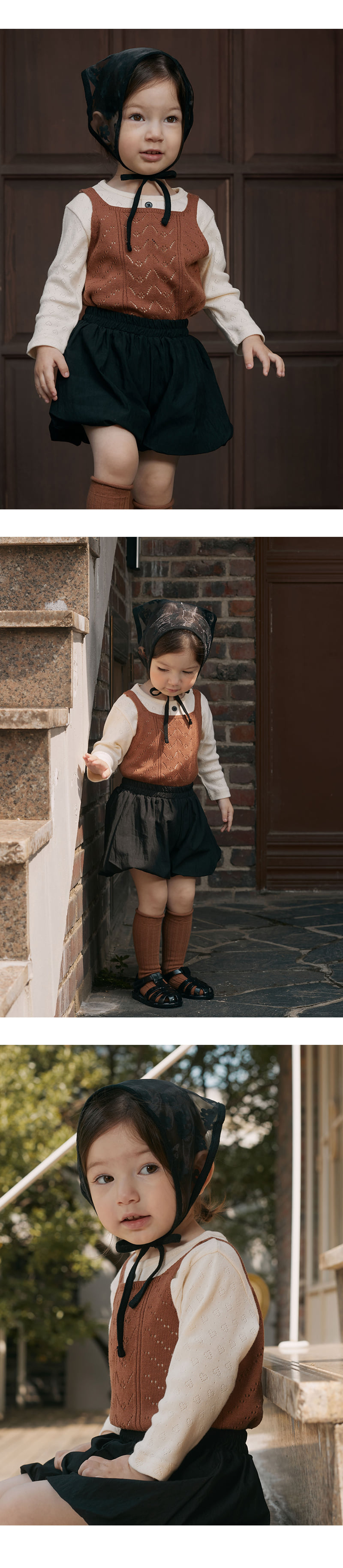 Kids Clara - Korean Baby Fashion - #onlinebabyshop - Betty Knit Baby Sleeveless Tee - 2