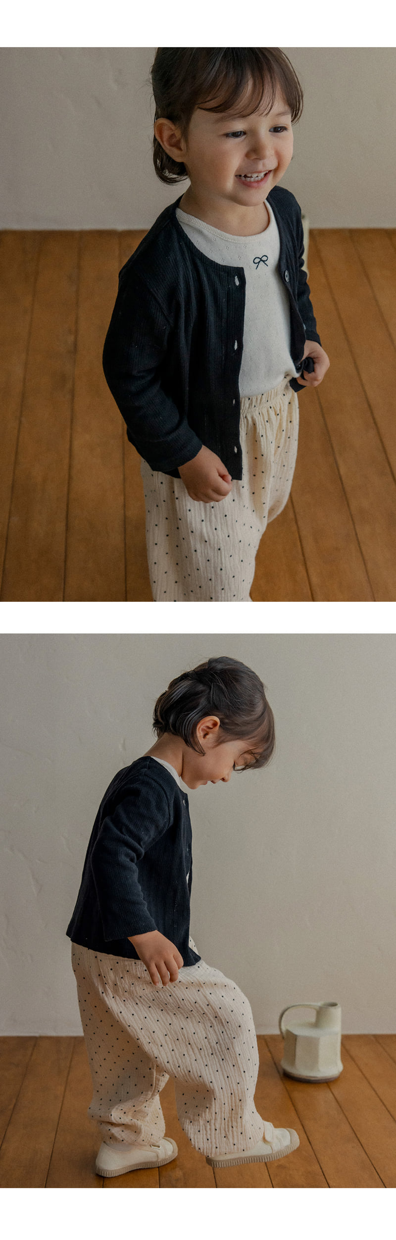 Kids Clara - Korean Baby Fashion - #onlinebabyshop - Ginger Dot Pants - 5