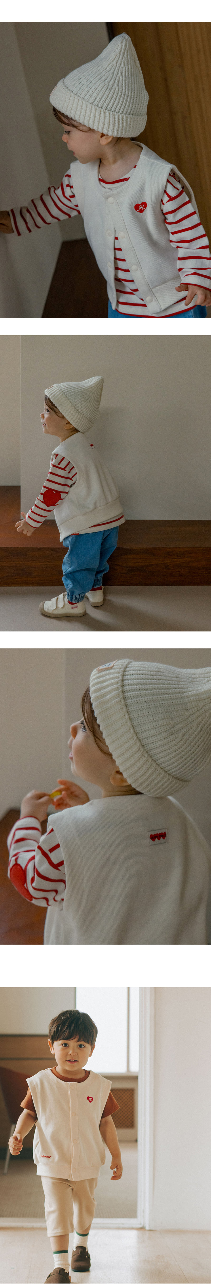 Kids Clara - Korean Baby Fashion - #onlinebabyboutique - Clay Vest - 4