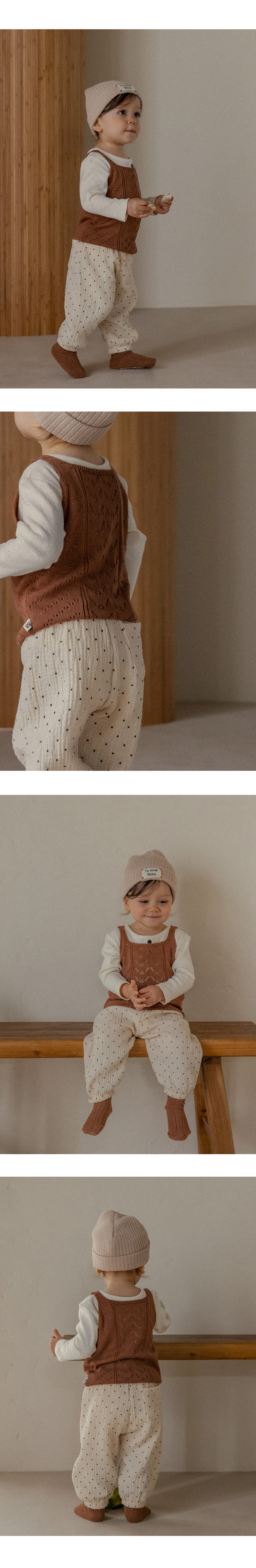 Kids Clara - Korean Baby Fashion - #smilingbaby - Ginger Dot Pants - 6