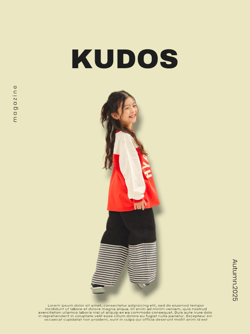 Kudos - Korean Children Fashion - #childofig - Color Block Long Sleeve Tee - 4