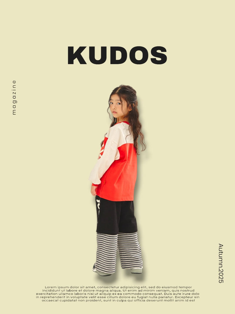 Kudos - Korean Children Fashion - #childrensboutique - Color Block Long Sleeve Tee - 5