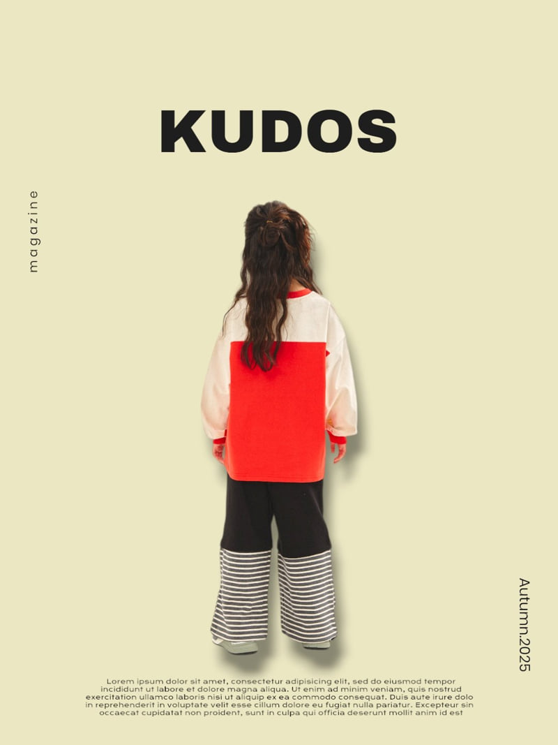 Kudos - Korean Children Fashion - #designkidswear - Color Block Long Sleeve Tee - 6
