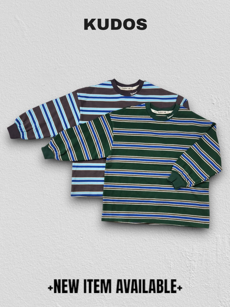 Kudos - Korean Children Fashion - #designkidswear - Striped Long-Sleeve Tee