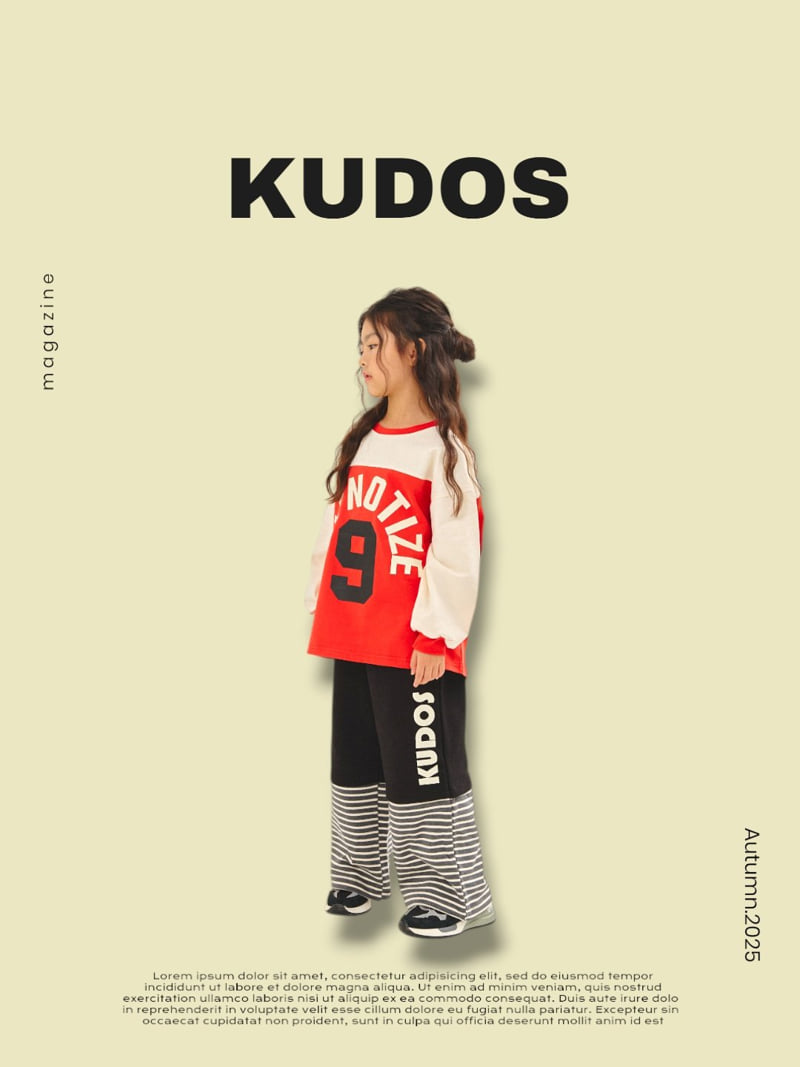 Kudos - Korean Children Fashion - #discoveringself - Color Block Long Sleeve Tee - 7