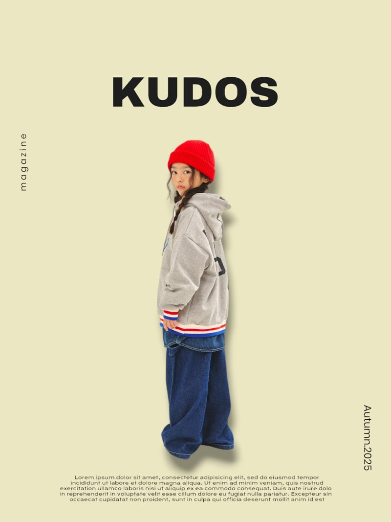 Kudos - Korean Children Fashion - #discoveringself - Border Hoodie - 5